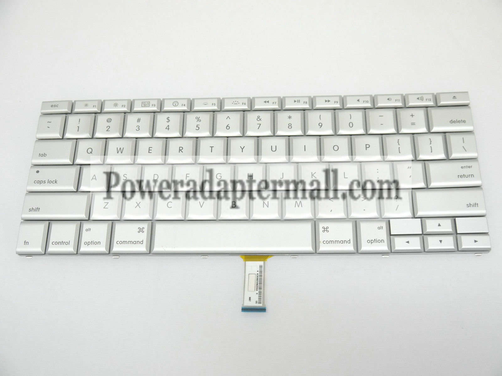 Silver US Keyboard with Backlight for MacBook Pro 15" A1260 2008 - Click Image to Close